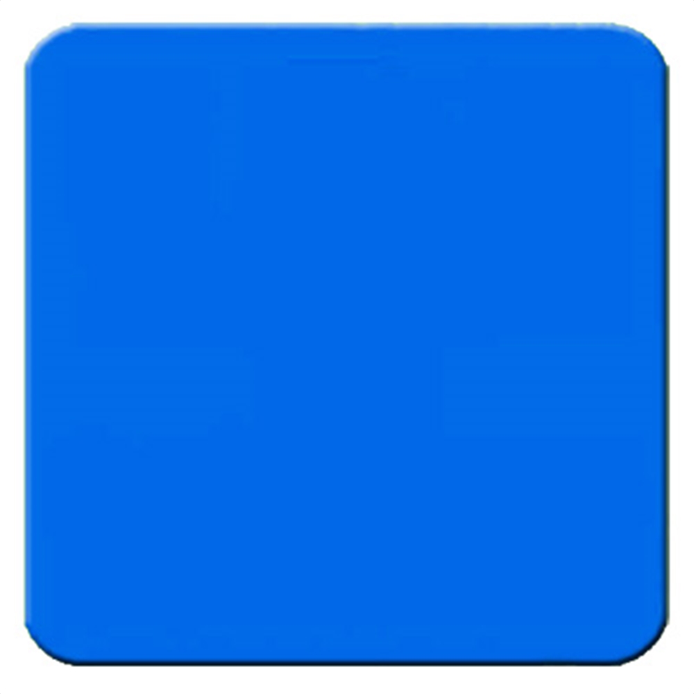 Do not move color sign - 24" Square x .080" in. aluminum plate. Scotch-lite reflective facing.